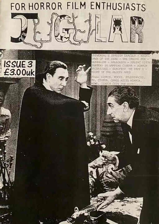 JUGULAR magazine side cover Issue 3   1998