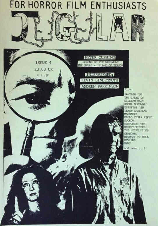 JUGULAR magazine side cover Issue 4   1999