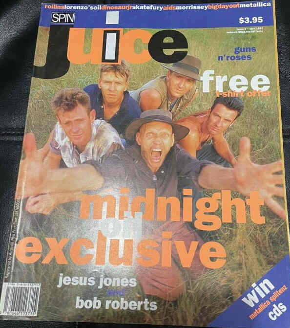 JUICE magazine side cover Issue 2  April 1993