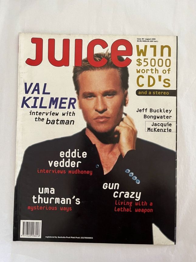 JUICE magazine side cover Issue 30  August 1995