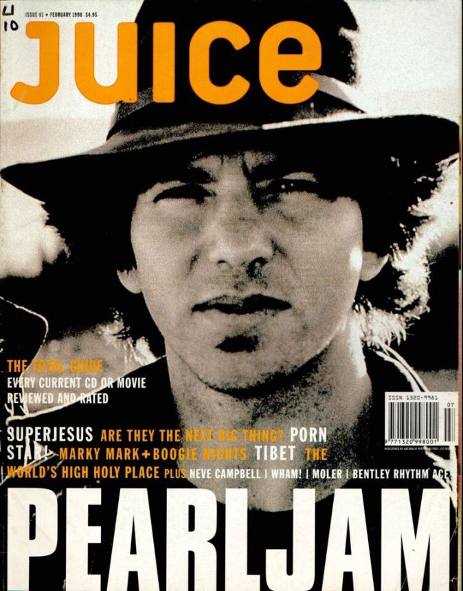 JUICE magazine side cover Issue 61  February 1998
