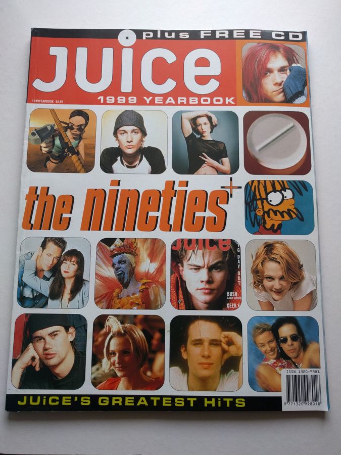 JUICE magazine side cover Issue 85  Yearbook  December 1999