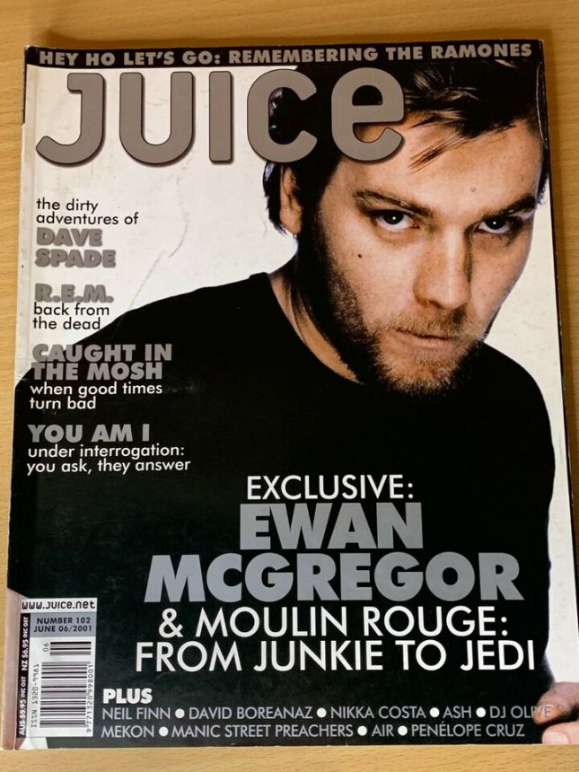 JUICE magazine side cover Issue 102  June 2001