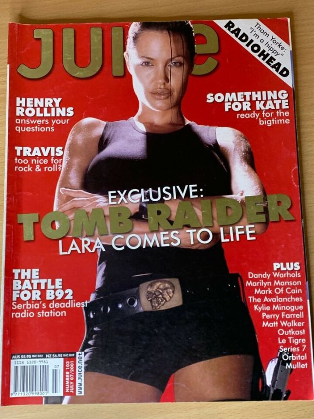 JUICE magazine side cover Issue 103  July 2001