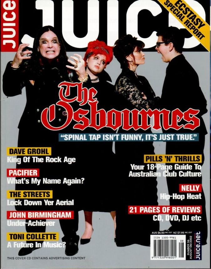JUICE magazine side cover Issue 116  August 2002