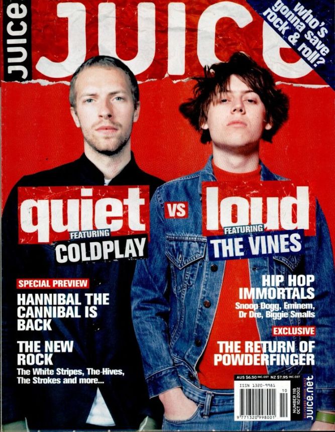 JUICE magazine side cover Issue 118  October 2002