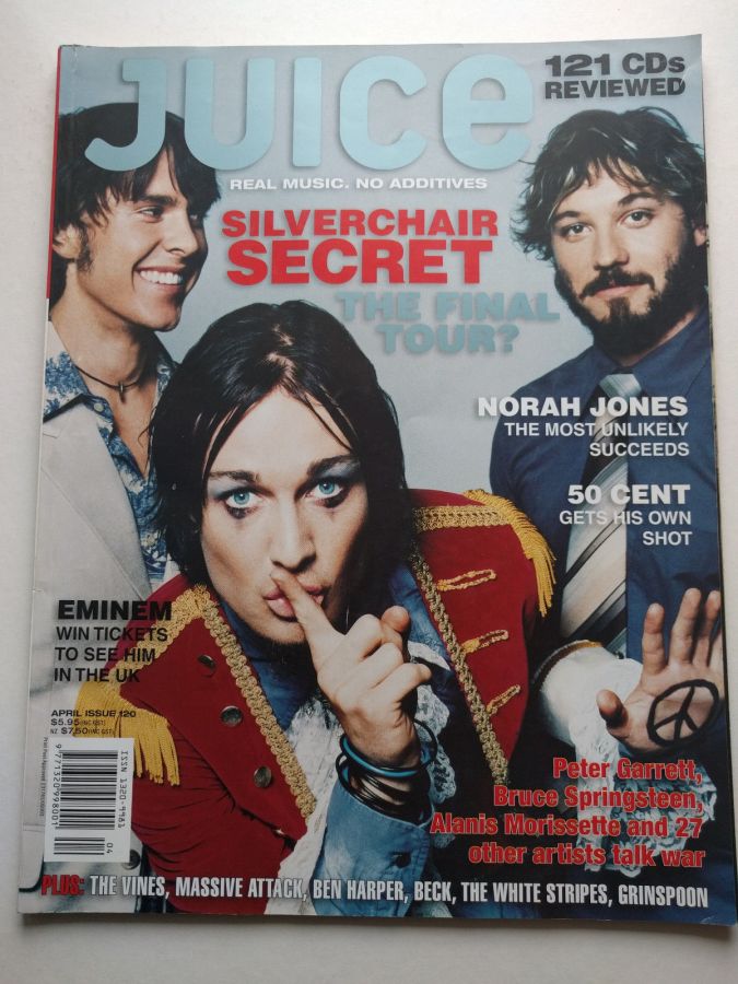 JUICE magazine side cover Issue 120  April 2003