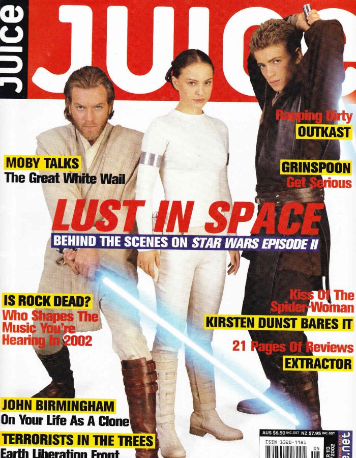 JUICE magazine side cover Issue 113 May 2002