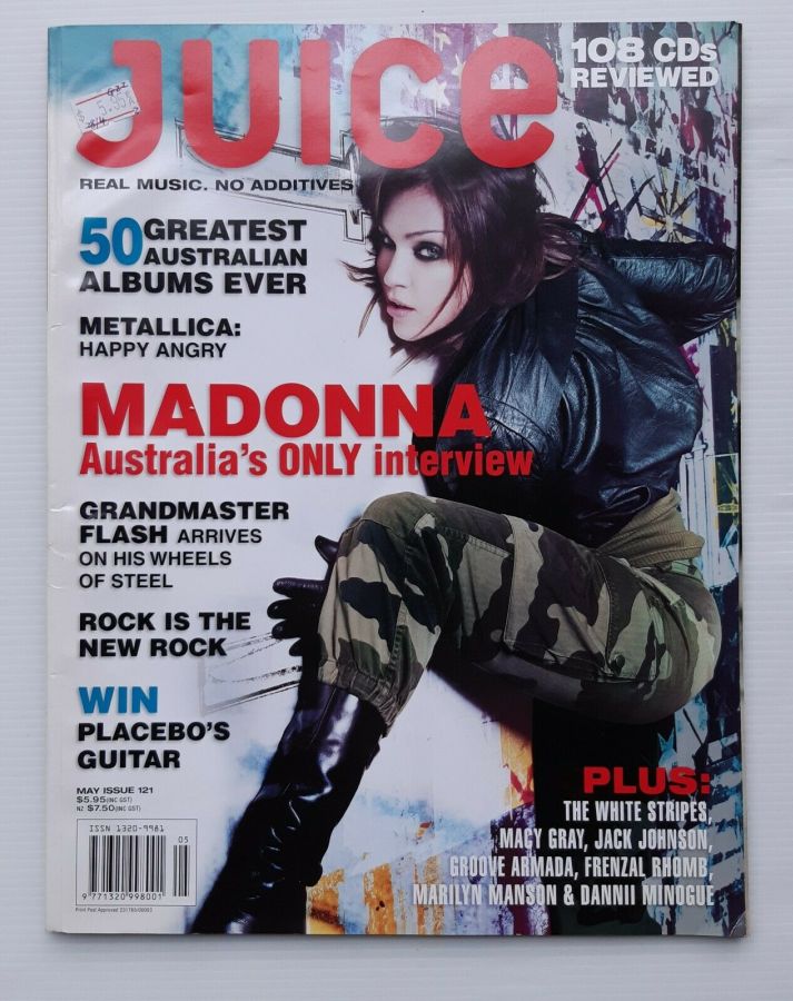 JUICE magazine side cover Issue 121 May 2003