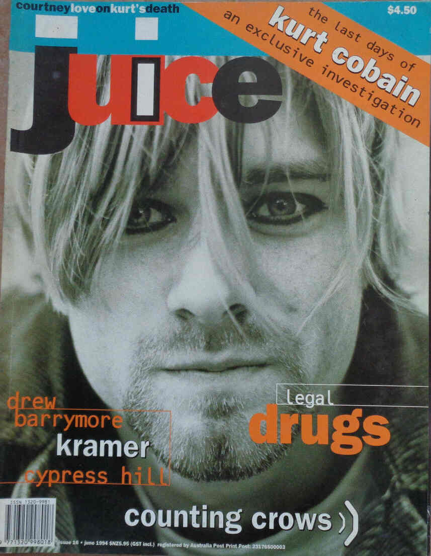 JUICE magazine side cover Issue 16 June 1994