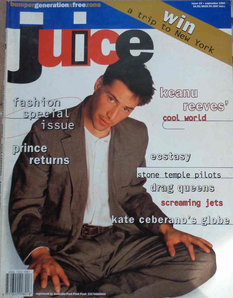 JUICE magazine side cover Issue 19 September 1994