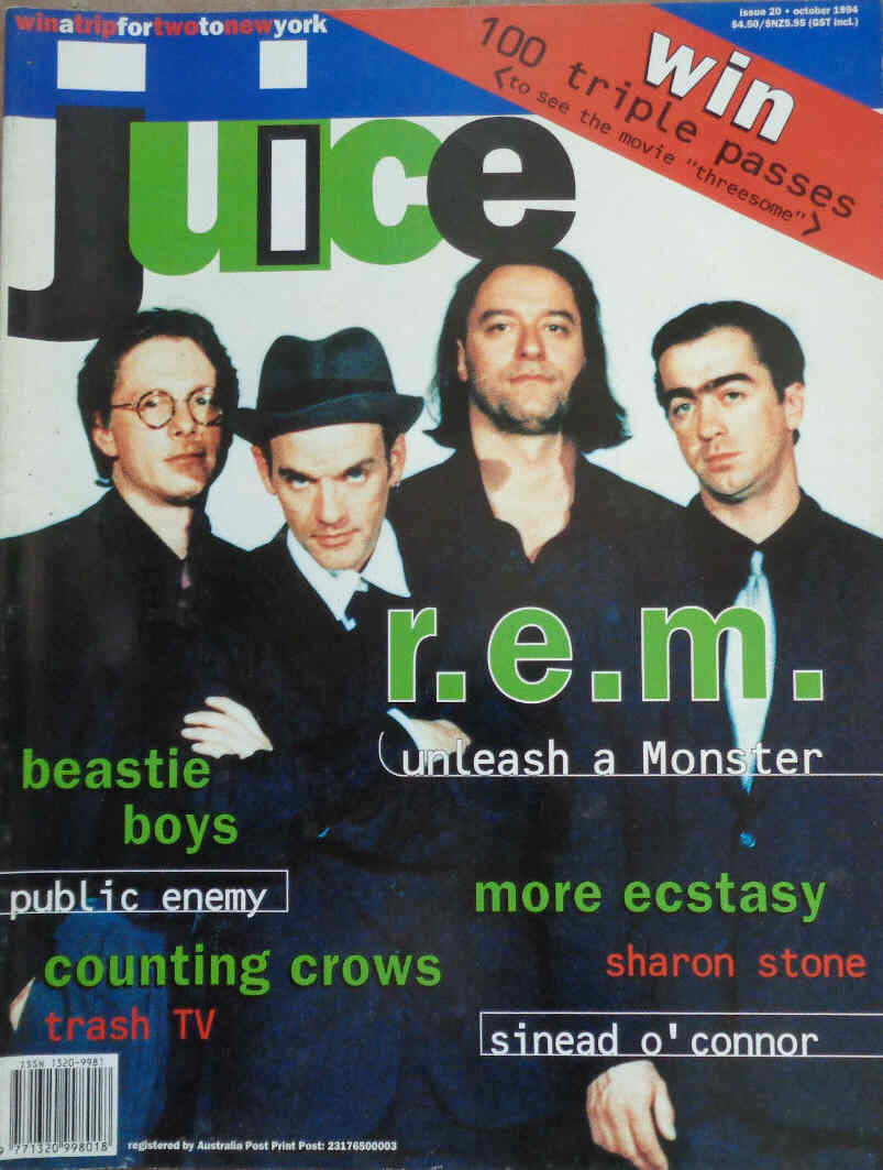 JUICE magazine side cover Issue 20 October 1994