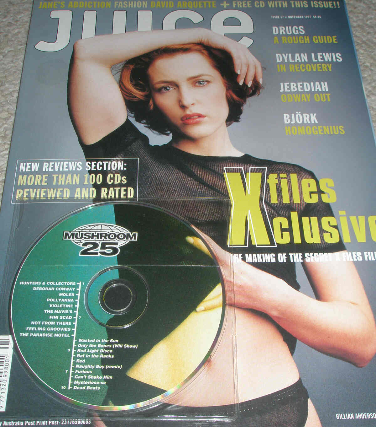 JUICE magazine side cover Issue 57 November 1997