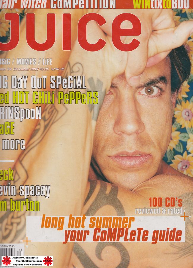 JUICE magazine side cover Issue 84 December 1999