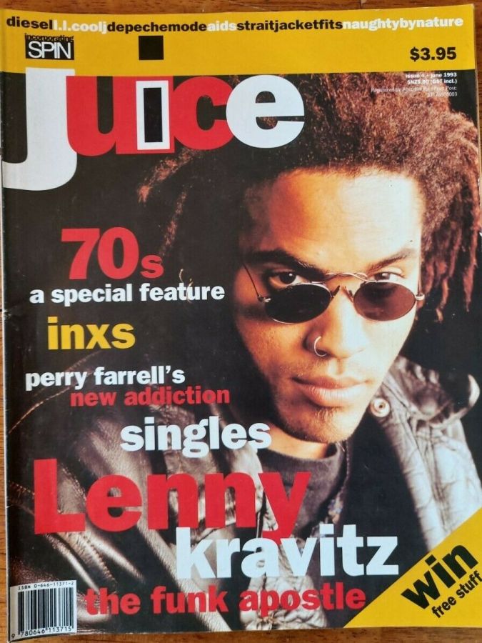 JUICE magazine side cover Issue 4  June 1993