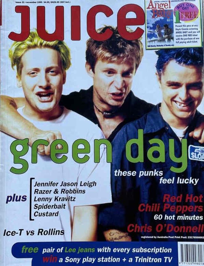 JUICE magazine side cover Issue 33  November 1995