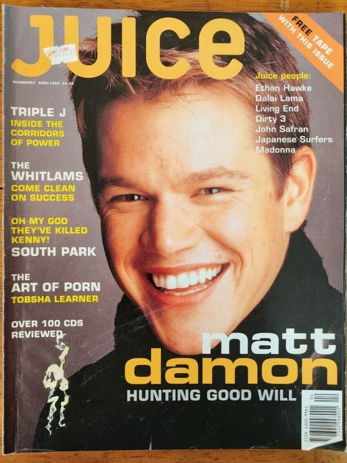 JUICE magazine side cover Issue 63  April 1998