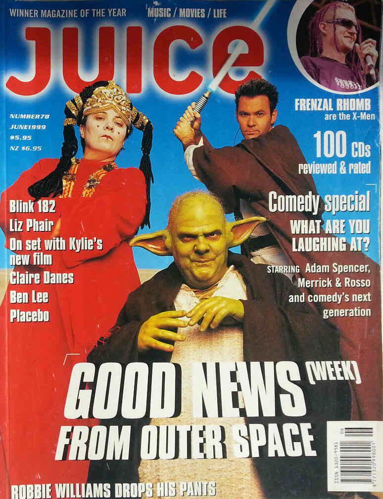 JUICE magazine side cover Issue 78 June 1999