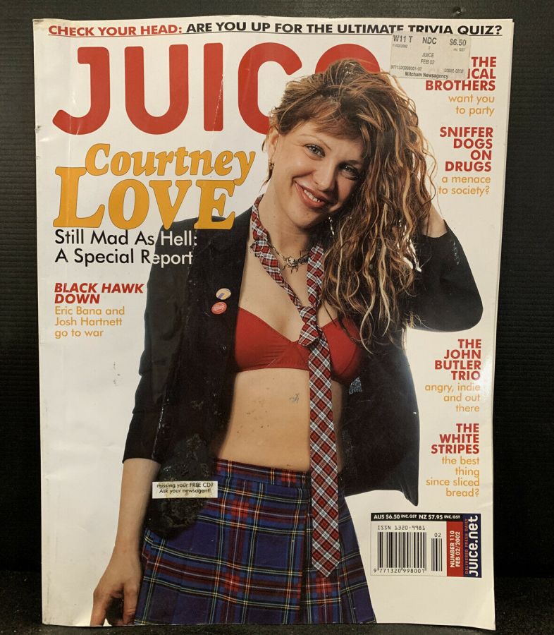 JUICE magazine side cover Issue 110  February 2002