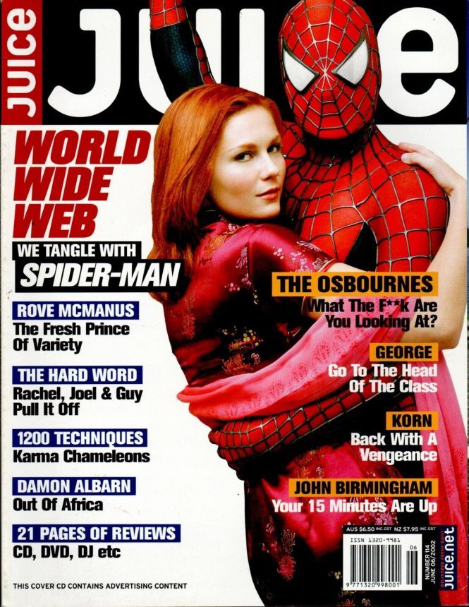 JUICE magazine side cover Issue 114  June 2002