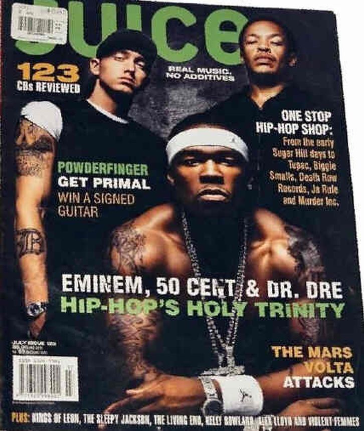 JUICE magazine side cover Issue 123  July 2003