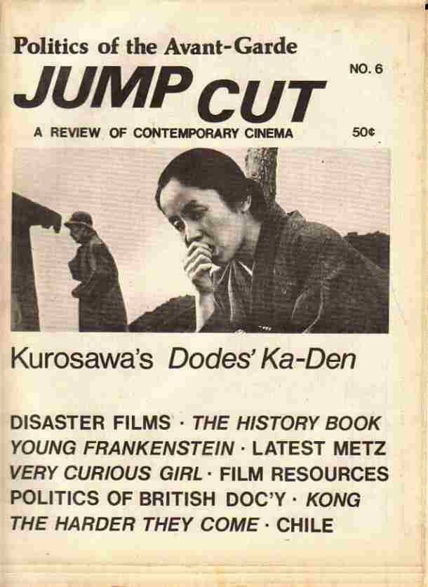 JUMP CUT magazine side cover Issue 6 March/April 1975