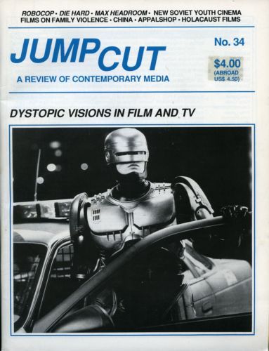 JUMP CUT magazine side cover Issue 34 March 1989