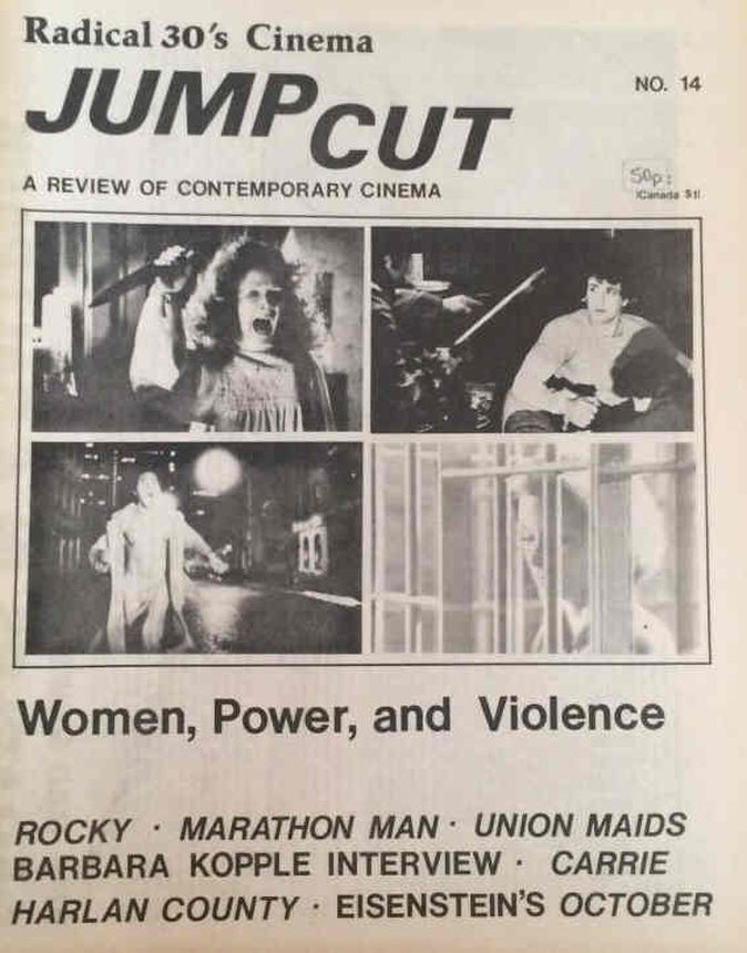 JUMP CUT magazine side cover Issue 14 March 1977
