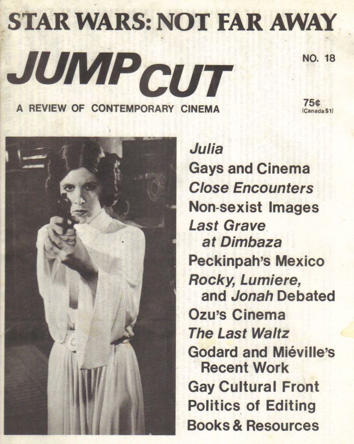 JUMP CUT magazine side cover Issue 18 August 1978