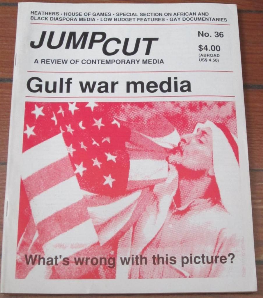 JUMP CUT magazine side cover Issue 36 May 1991