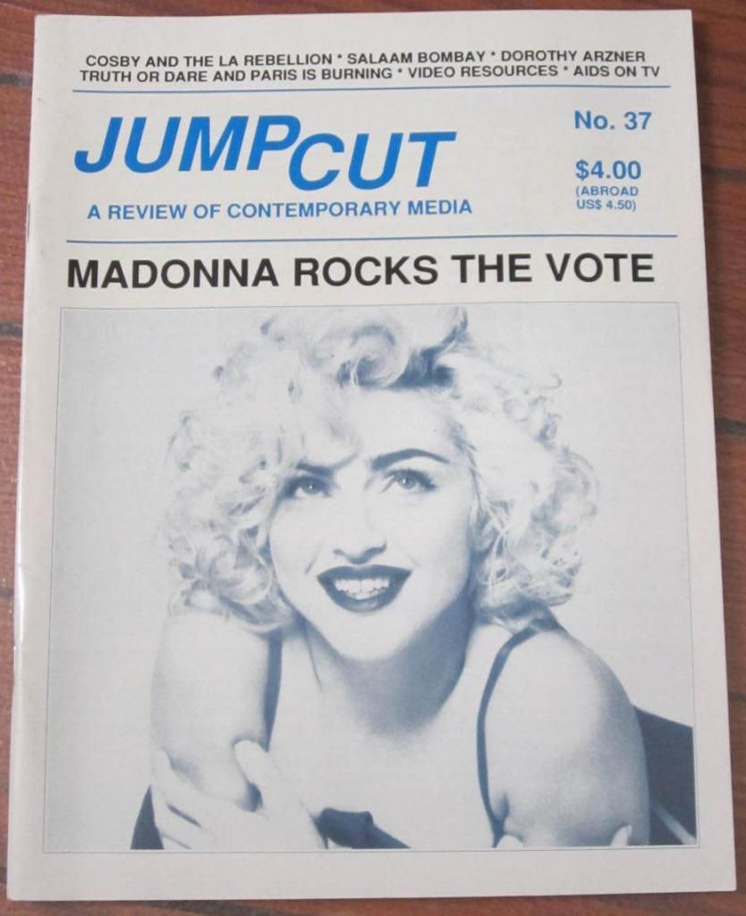 JUMP CUT magazine side cover Issue 37 July 1992