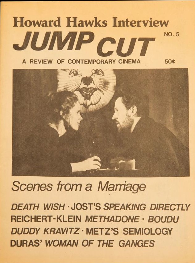 JUMP CUT magazine side cover Issue 5  January/February 1975