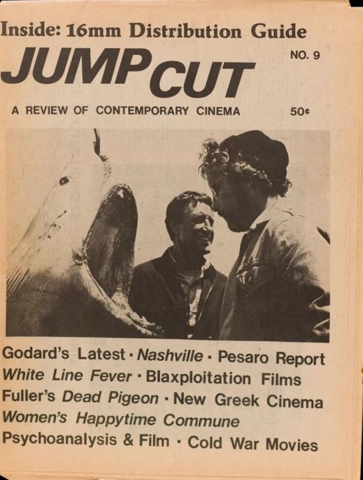 JUMP CUT magazine side cover Issue 9  October/December 1975