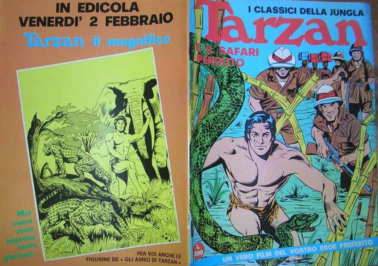 I CLASSICI DELLA JUNGLA magazine side cover Issue 7  February 1970