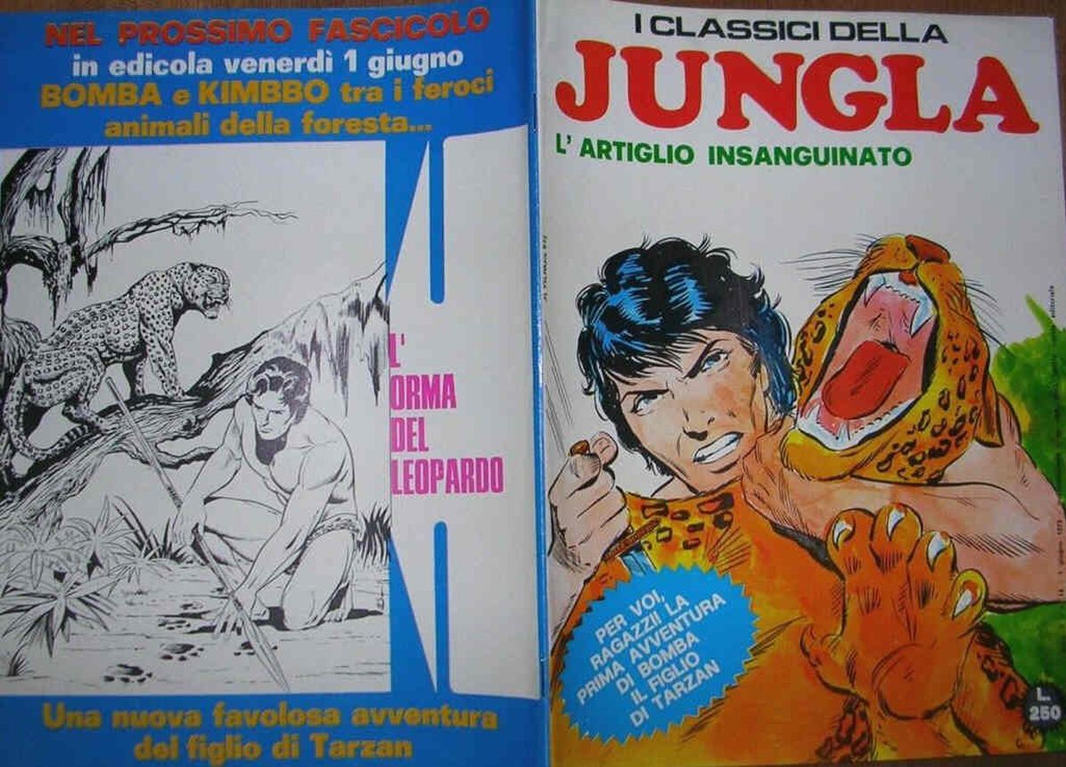 I CLASSICI DELLA JUNGLA magazine side cover Issue 14   1970