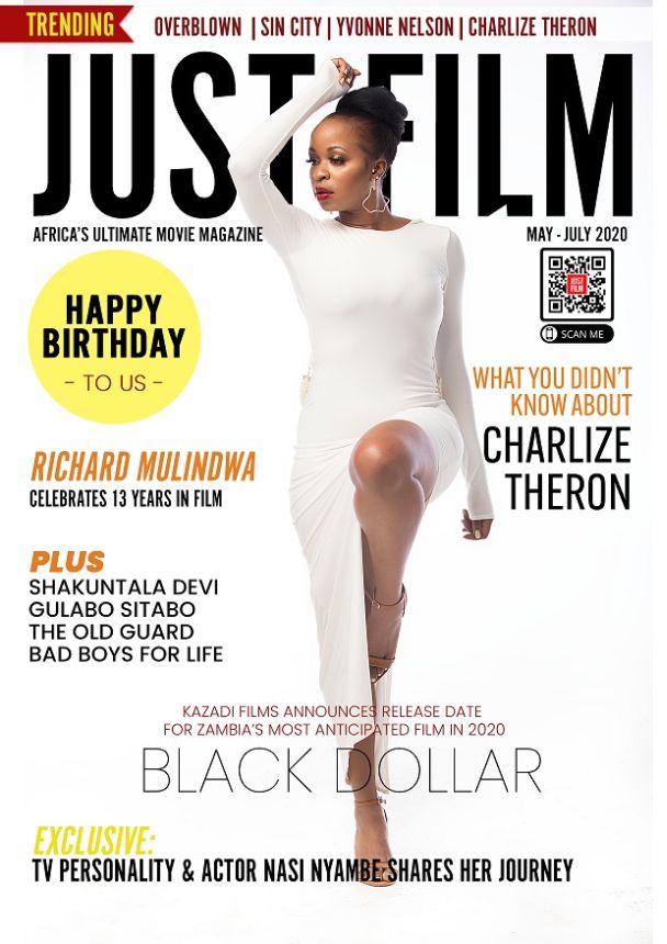 JUST FILM magazine side cover  May/July 2020