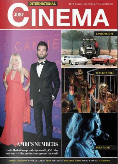 JUST CINEMA magazine side cover  July 2018