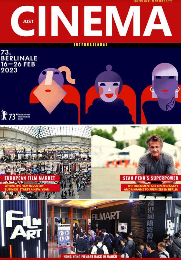 JUST CINEMA magazine side cover  February 2023
