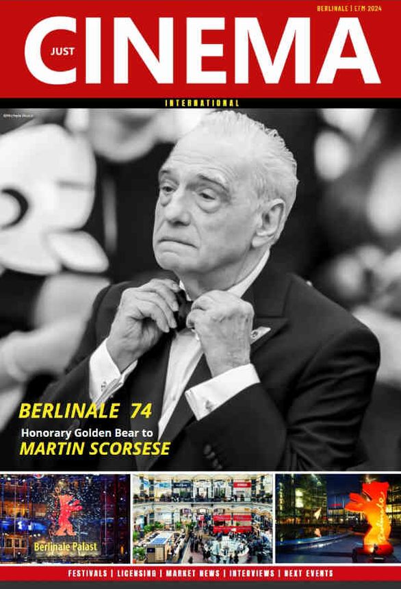 JUST CINEMA magazine side cover  February 2024