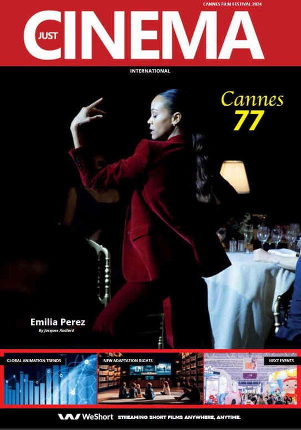 JUST CINEMA magazine side cover  May 2024