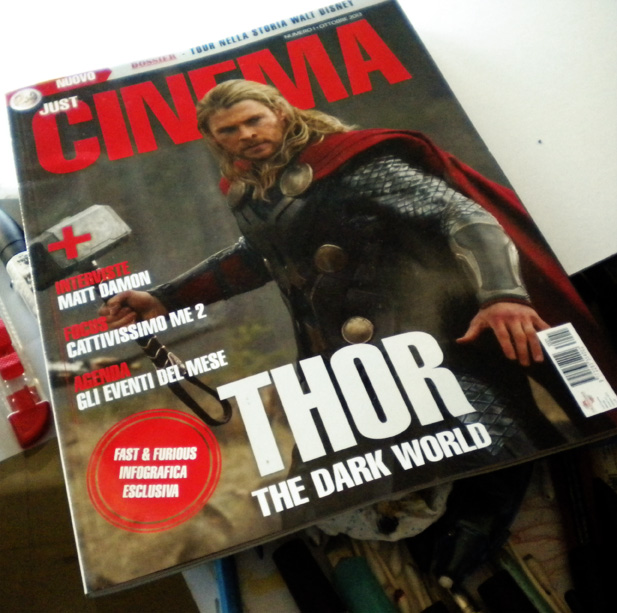 JUST CINEMA magazine side cover Issue 1 October 2013