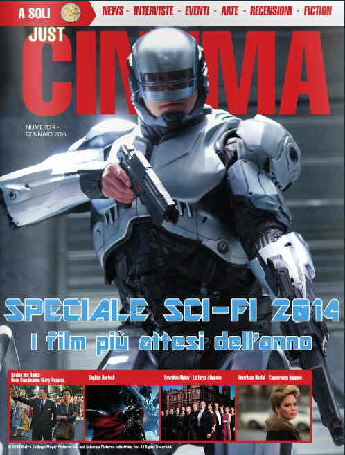 JUST CINEMA magazine side cover Issue 4 January 2014