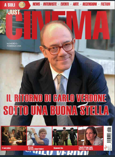 JUST CINEMA magazine side cover Issue 5 February 2014