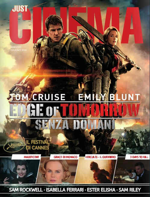 JUST CINEMA magazine side cover Issue 8 May/June 2014
