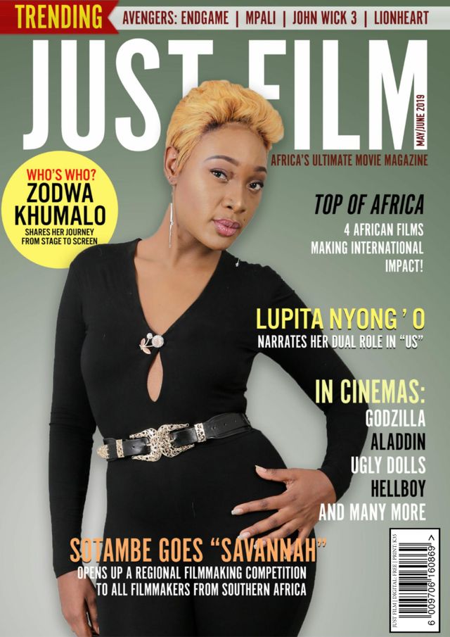 JUST FILM magazine side cover  May/June 2019