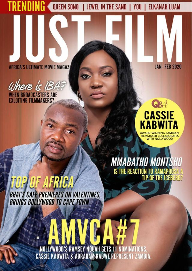 JUST FILM magazine side cover  January/February 2020