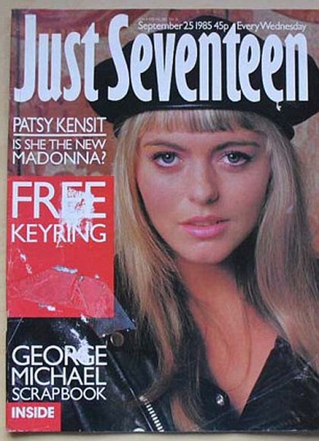 JUST SEVENTEEN magazine side cover 25 September 1985