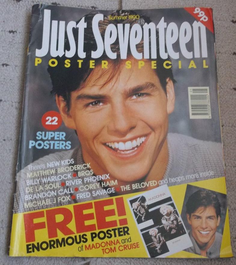 JUST SEVENTEEN magazine side cover  Special Summer 1990