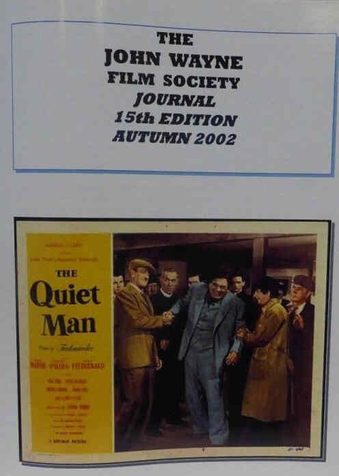 JOHN WAYNE FILM SOCIETY JOURNAL magazine side cover Issue 15 Autumn 2002