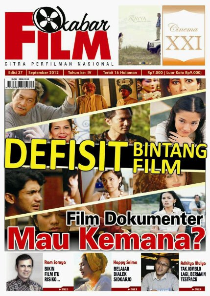 KABAR FILM magazine side cover Issue 37 September 2012